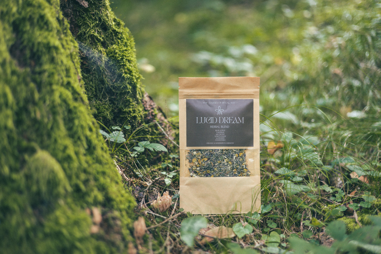 LUCID DREAM Herbal Blend: Blue Lotus, Valerian, Mugwort, Lemon Balm, Chamomile, Lavender